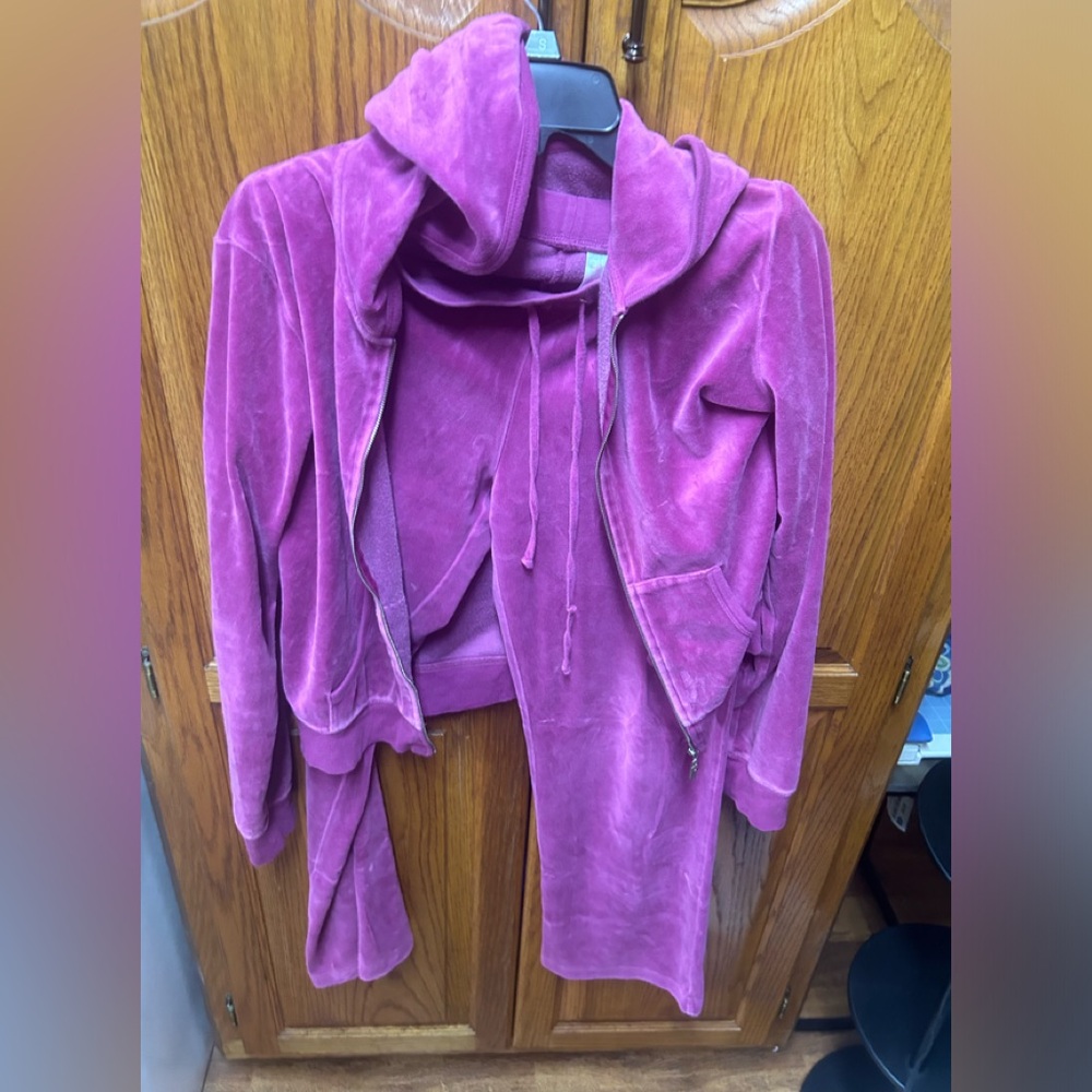 Purple velour outfit